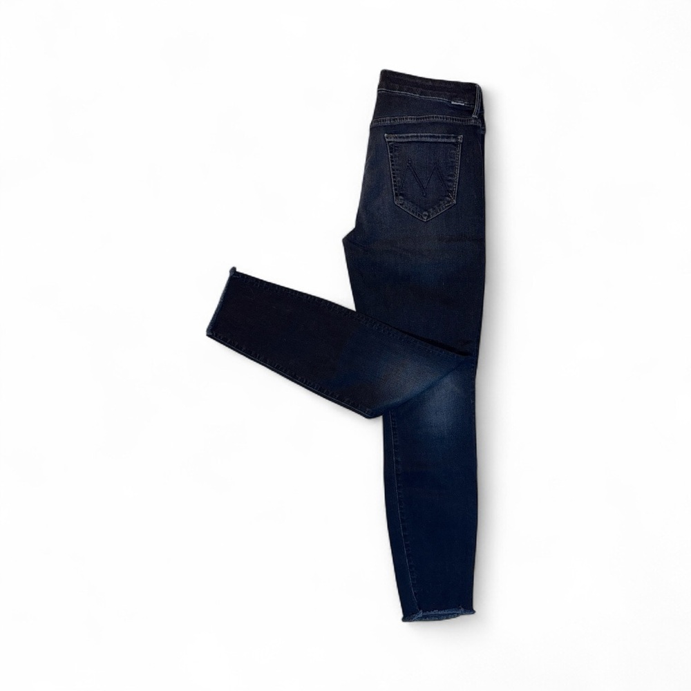 MOTHER Jeans Deep Indigo Skinny leg high rise